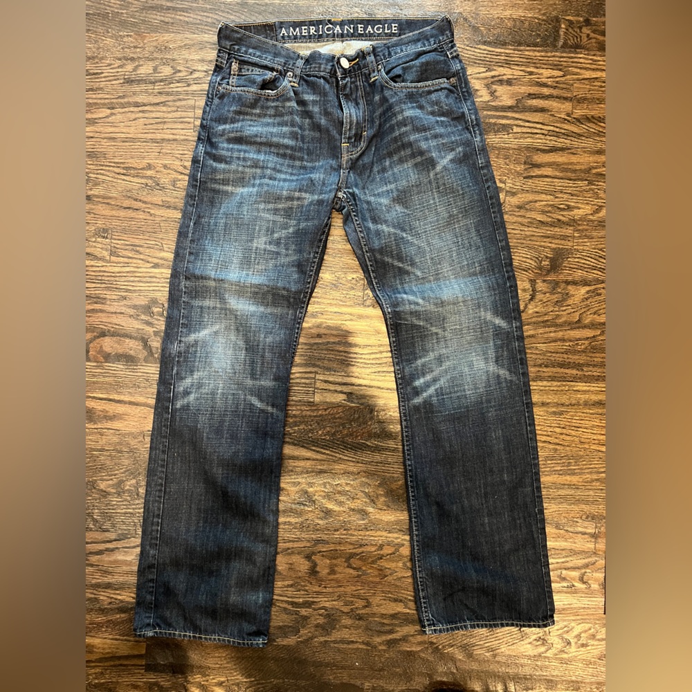 American Eagle jeans Low Rise Boot 30/32 plastic tag till attached new